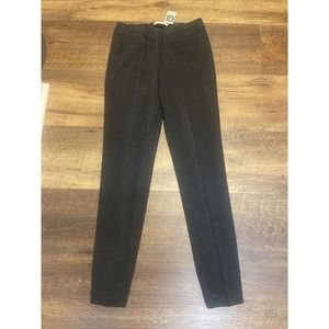 Estelle and Finn Pants Womens 6 Herringbone Pull On Elastic Waist Stretch - NEW